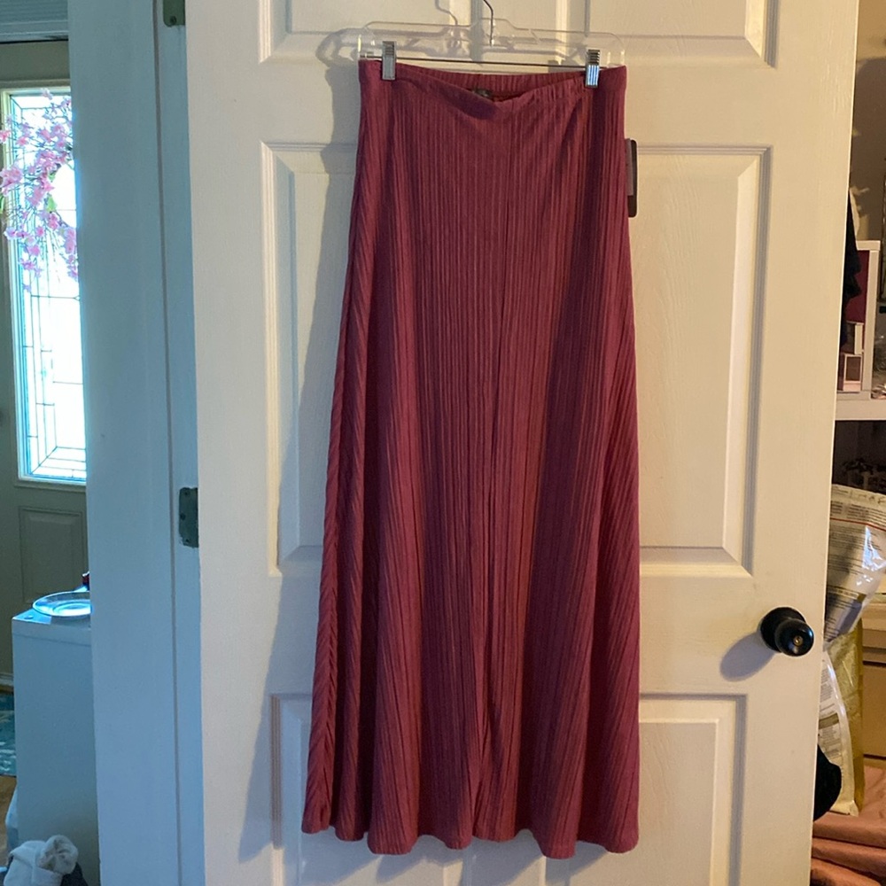 Pink maxi skirt